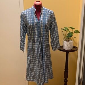 Snapdragon Blue Patterned Women's Dress